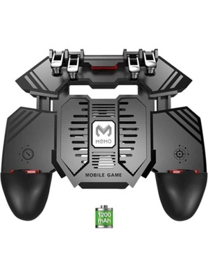Memo AK77 1200 Mah Fanlı Dört Tetik Mobil Oyun Aparatı - Pubg( ) Siyah