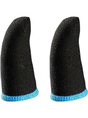 EC Shop Popkonsol Pubg Parmaklık Eldiven Fiber Oyuncu Eldiveni Anti-Ter Parmak Kılıf Mavi