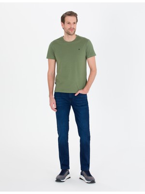 Pierre Cardin Erkek Lacivert Slim Fit Denim Pantolon 50268903-VR033