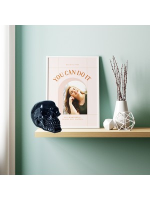 Minazey Inspire Skull Siyah Biblo Dekoratif Aksesuar