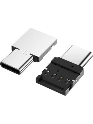 BK Teknoloji Mini Otg USB Type-C Erkek To USB Tip A Dişi Çevirici Adaptör