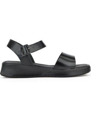 Ziya Ziya, Kadın Hakiki Deri Sandalet 1311010 860 Siyah