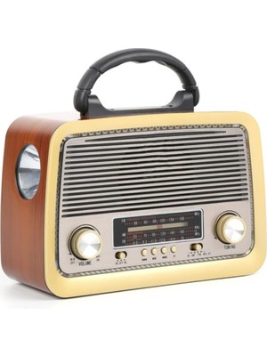 All Avcill 301 Şarjlı Nostaljik Görünümlü Fenerli Radyo Bluetoothlu Mp3 Çalar Radyo Müzik Kutusu RDL-4637 Mp3