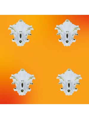 Decogold Saray Tavan Motif 6 x 4 cm 4 Adet