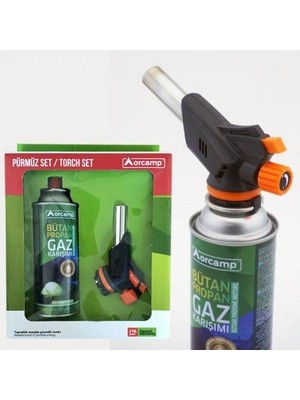 Orgaz Orcamp Pürmüz Set - Fire Bird Torch Başlık + 227 gr Gaz Kartuş