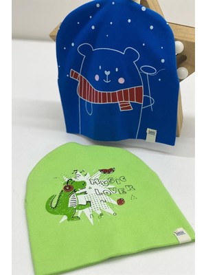 Kitti Erkek Bebek Karışık Desenli Penye Pere Y9091-06 Yeşil