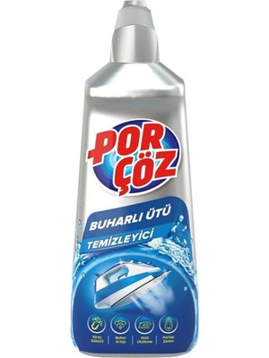 Porçöz Buharlı Ütü Temizleyici - 1650W, Kireç Önleyici, İki Katmanlı Thermolon Taban, 165 g/dk Şok Buhar, Ergonomik Tasarım