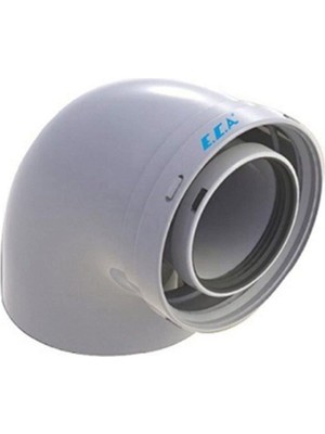 EC Shop Eca 90 Derece Dirsek Yoğuşmalı Kombi İlave Baca Parça Tipi Uyumlu Modellerle