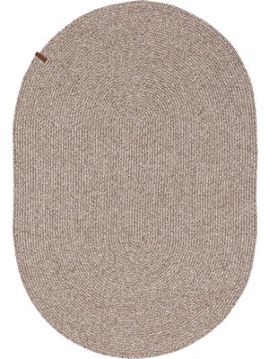 Cesta El Yapımı Örgü Natural Kilim 50x80 4013