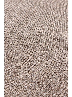 Cesta El Yapımı Örgü Natural Kilim 50x80 4013