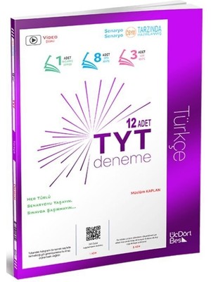 ÜçDörtBeş Yayınları 2023 TYT Türkçe 12'li Deneme