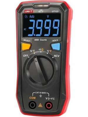 Uni-T UT123 LED Ekran Otomatik Multimetre