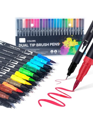 Vox Art Çift Tarafl Brush Pen 12'li Set -Su Bazlı