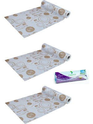 Firdevsi Hobi Tek Kullanımlık Masa ve Aktivite Örtüsü -3 Rulo - 30 ADET--120X150 cm -Çöp Poşeti He