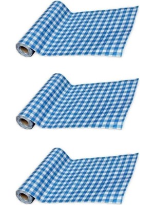 Firdevsi Hobi Tek Kullanımlık Masa ve Aktivite Örtüsü -3 Rulo - 30 ADET--100X120 cm - Frd-Mavi