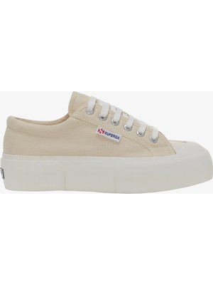 Superga 2631 Strıpe Platform Bej Kadın Spor Ayakkabı S5111SW-A7V-SP