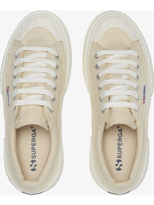 Superga 2631 Strıpe Platform Bej Kadın Spor Ayakkabı S5111SW-A7V-SP