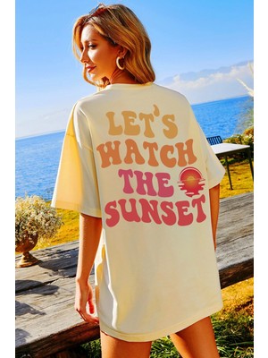 Trendypassion Lets Watch The Sunset Tasarım Tshirt