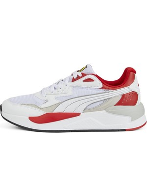 Puma Erkek Puma White-Gray Violet-Rosso Corsa Puma Ferrari X-Ray Speed Beyaz Erkek Günlük Spor Ayakkabı