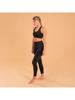 Decathlon Kimjaly Sporcu Sütyeni (Bra) - Siyah - Dinamik Yoga