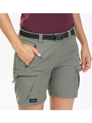 Decathlon FORCLAZ Kadın Şort - Haki - MT500