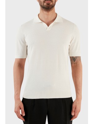 Gran Sasso Ipek ve Pamuk Karışımlı Regular Fit Polo T Shirt  43171 16221 002