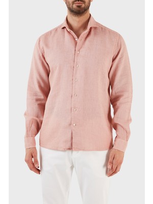 Gran Sasso Regular Fit % 100 Keten Gömlek Erkek Gömlek 61183 50002 209
