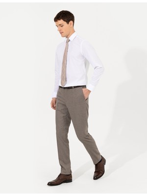 Pierre Cardin Erkek Beyaz Slim Fit Basic Gömlek Uzunkol 50255292-VR013