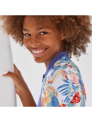 Decathlon Olaian Çocuk Uzun Kollu Mayo - Mavi - Lucy 500