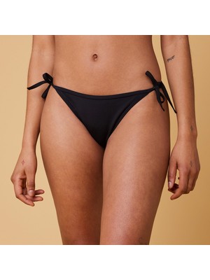 Decathlon Olaian Kadın Ipli Bikini Altı - Siyah - Sofy