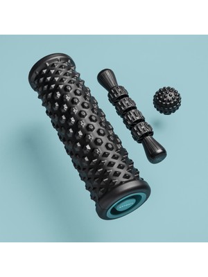 Decathlon Masaj Seti / Masaj rulosu, topu ve çubuğu