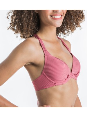 Decathlon Olaian Kadın Bikini Üstü - Push Up Etkili - Pembe - Elena Uni
