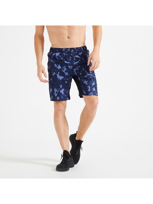 Decathlon Domyos Erkek Kamuflaj Desenli Spor Şortu 120 - Fitness Kardiyo