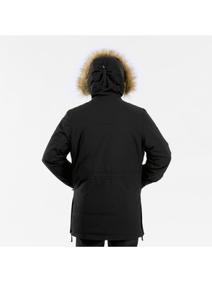 Decathlon Quechua Erkek Su Geçirmez Outdoor Parka - Beyaz - SH500 Ultra - Siyah -20°c