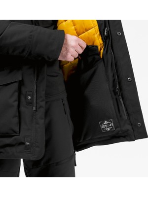 Decathlon Quechua Erkek Su Geçirmez Outdoor Parka - Beyaz - SH500 Ultra - Siyah -20°c