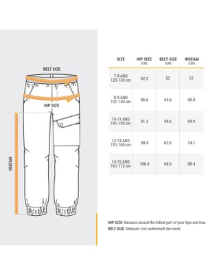 Decathlon Quechua Çocuk Kar Pantolonu - Gri - 7 / 15 Yaş - Sh100 X-Warm