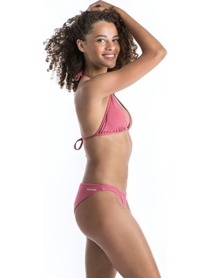 Decathlon Olaian Kadın Üçgen Bikini Üstü - Pembe - Mae Uni
