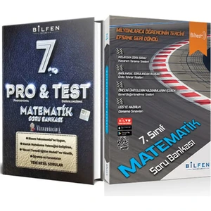 Bilfen Yayınları 7. Sınıf Pro Test Matematik Soru Bankası -Biltest 7. Sınıf Matematik Soru Bankası