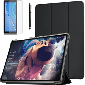 M.TK Moveteck Huawei Matepad Se 10.4 Inç Tablet Uyumlu Kılıf Smart Standlı Akıllı Kapak Kılıf + Ekran Koruyucu + Kalem Seti Zırh Koruma 3in1