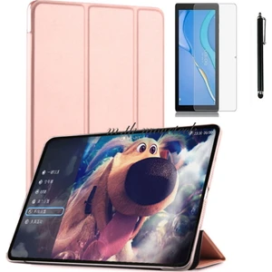 M.TK Moveteck Huawei Matepad Se 10.4 Inç Tablet Uyumlu Kılıf Smart Standlı Akıllı Kapak Kılıf + Ekran Koruyucu + Kalem Seti Zırh Koruma 3in1