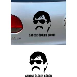 New Jargon 20 x 19 cm Sadece Ölüler Görür Oto Sticker Pala Araba Cam Sticker