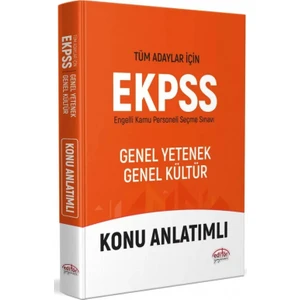 Editör Yayınları 2023 EKPSS Adayları Için Özel Tek Kitap Konu Anlatımlı