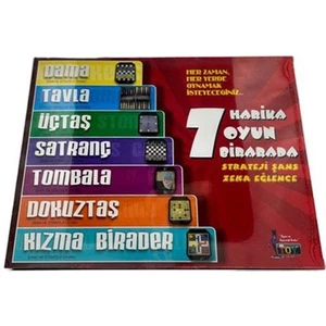 Nostaljik Lezzetler 7 Nostaljik Oyun Birarada /satranç- Dama - Kızma Birader - Tavla- 3 Taş Zeka Oyunu - 9 Taş Zeka Oyunu -Tombala
