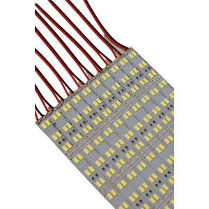 Hazar Led 12V 5730 Çift Sıra Alüminyum Çubuk LED 144 Ledli Beyaz 1m