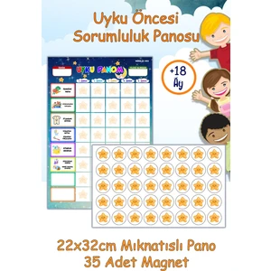 Sorumluluk Panosu, Uyku Öncesi, Mıknatıslı +18AY