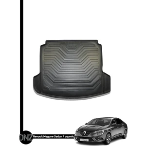 Renault Megane 4 Sedan Çift Kulak 2016 ve Sonrası Birebir Uyumlu 3D Bagaj Havuzu