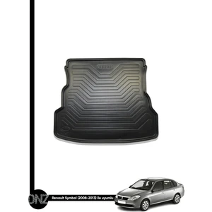 Renault Symbol Sedan 2007 - 2012 Birebir Uyumlu 3D Bagaj Havuzu