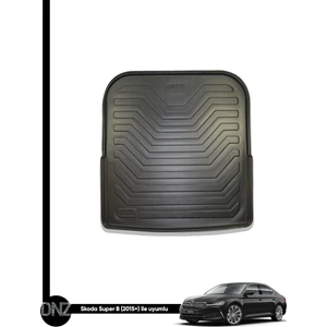 Skoda Superb Sedan 2015 ve Sonrası Birebir Uyumlu 3D Bagaj Havuzu