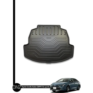 Toyota Corolla Sedan 2019 ve Sonrası Birebir Uyumlu 3D Bagaj Havuzu