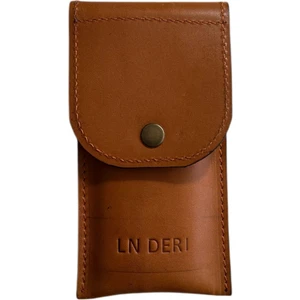 LN Leather Özel Tasarım Kişiselleştirilebilir Kalemlik Vejetal  Deri Kahverengi El Işçiliği
